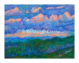 Blue Ridge Parkway Artist is Dragging a Paint Brush and Bumping into Poles...